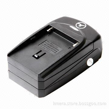 Camera Battery Charger with Universal Charger Base, Exchangeable Charger Plate